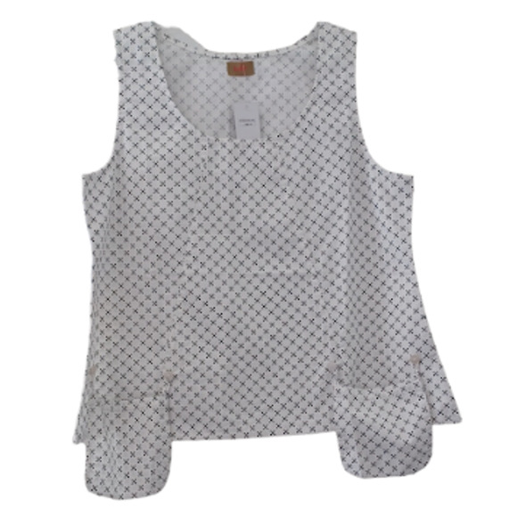 TULIP CLOTHING UNIQUE SLEEVELESS TOP SIZE MEDIUM - Picture 5 of 6